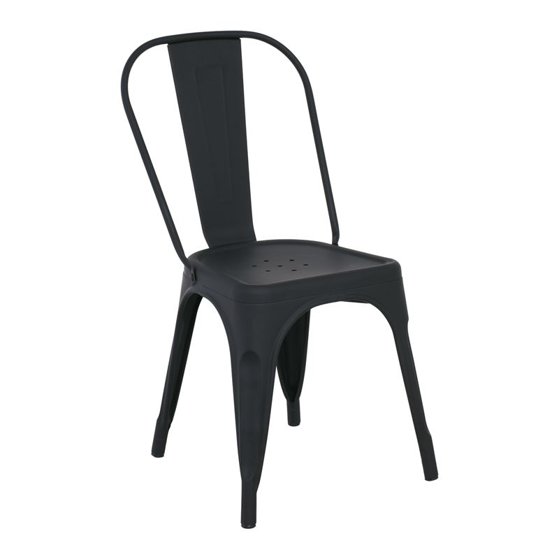 RELIX Καρέκλα, Μέταλλο Βαφή Μαύρο Extra Matte