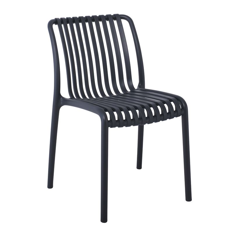 MODA Καρέκλα-Pro Στοιβαζόμενη PP - UV Protection, Απόχρωση Ανθρακί