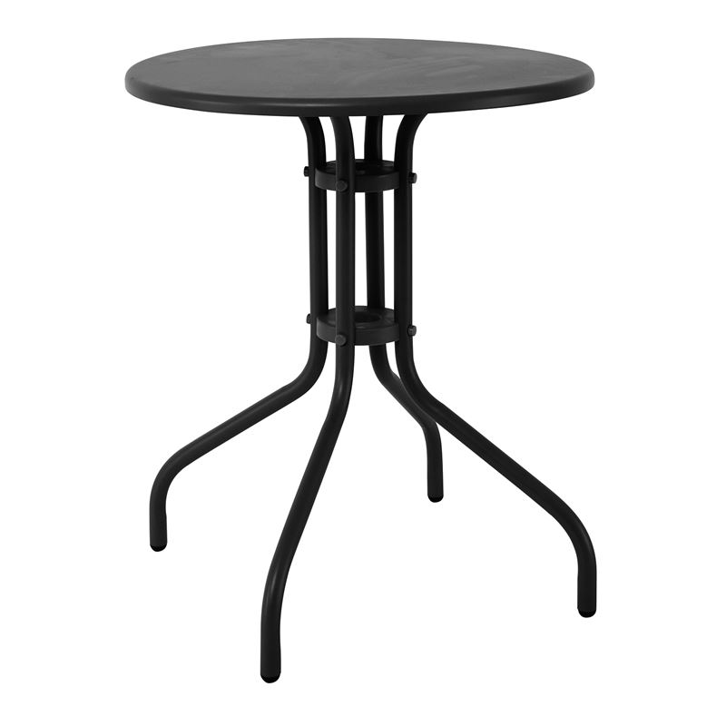 BALENO Τραπέζι Κήπου - Βεράντας, Μέταλλο Βαφή Μαύρο