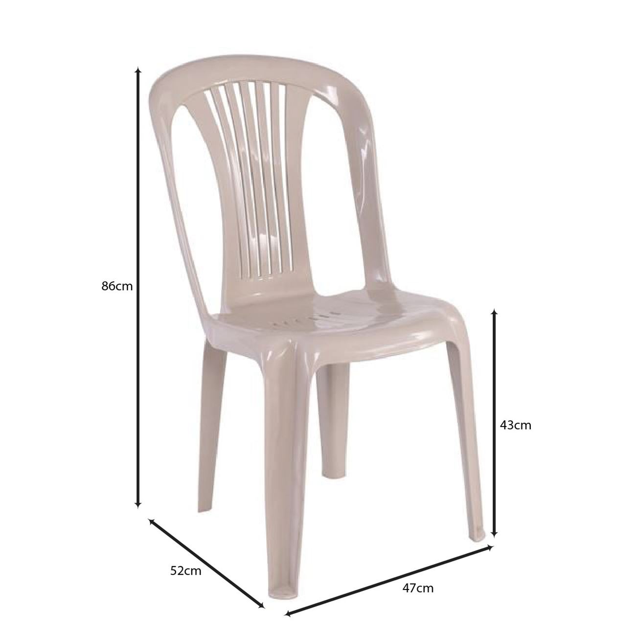 IRIDE-W Καρέκλα Στοιβαζόμενη, ΡΡ Cappuccino IRIDE-W Καρέκλα Στοιβαζόμενη, ΡΡ Cappuccino