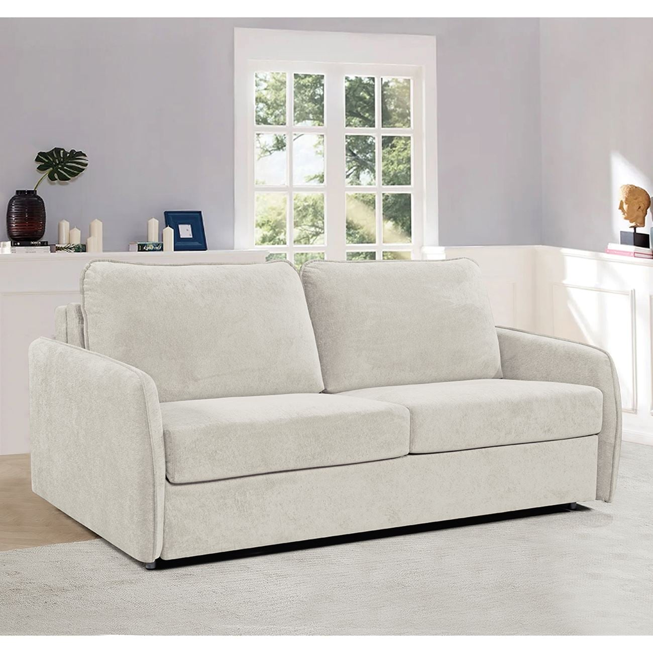 LESTER Καναπές - Κρεβάτι, Ύφασμα Μπεζ LESTER Καναπές - Κρεβάτι, Ύφασμα Μπεζ