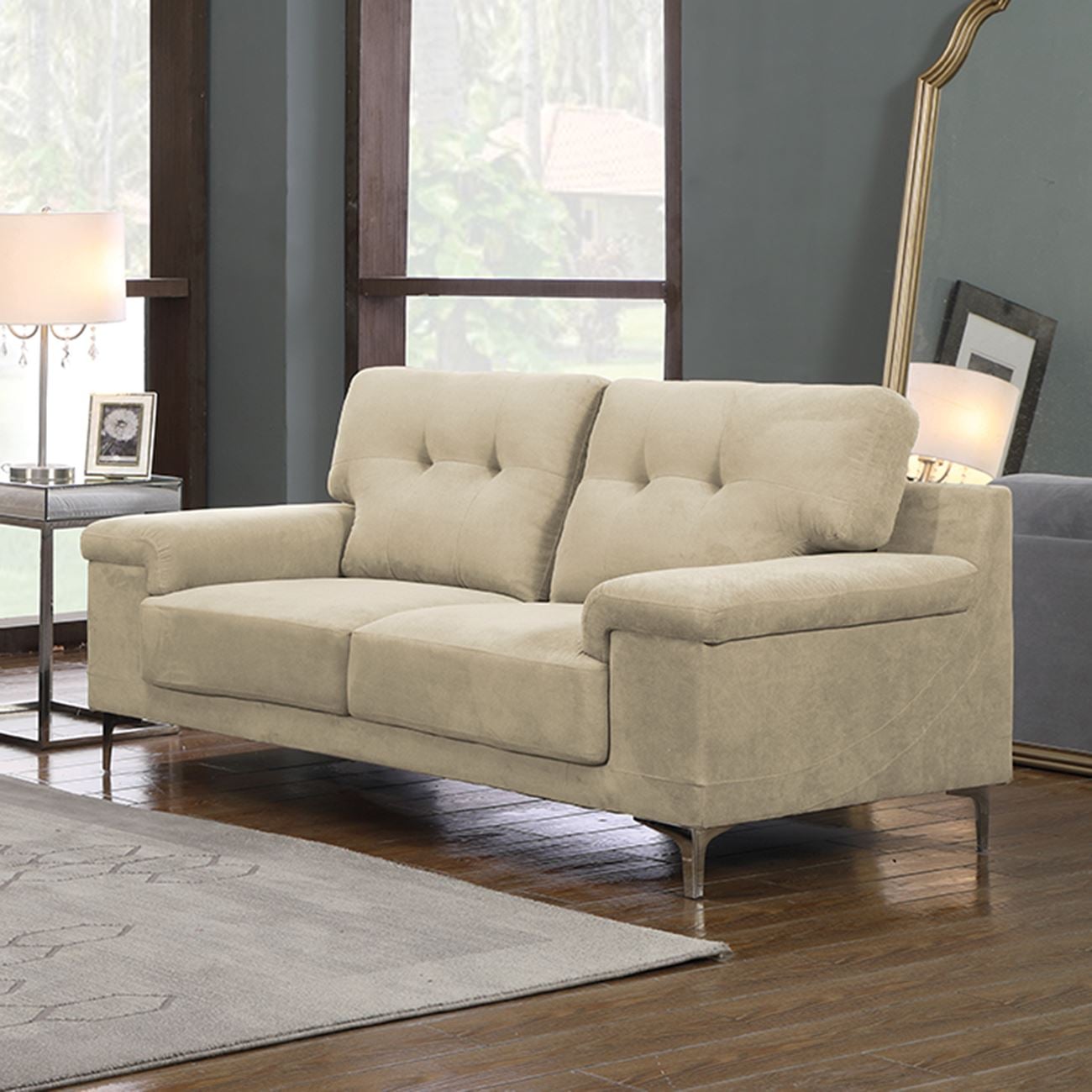 NOTE Kαναπές Σαλονιού - Καθιστικού 2Θέσιος, Ύφασμα Water Repellent Μπεζ NOTE Kαναπές Σαλονιού - Καθιστικού 2Θέσιος, Ύφασμα Water Repellent Μπεζ